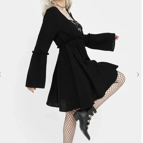 Disturbia Aradia Embroidered Mini Dress size 6 - Picture 3 of 9